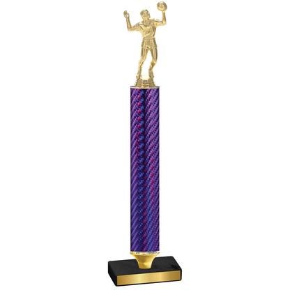 Value Purple Carbon Fiber Volleyball Trophy