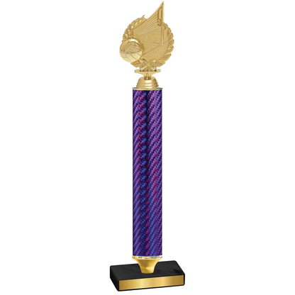 Value Purple Carbon Fiber Volleyball Trophy