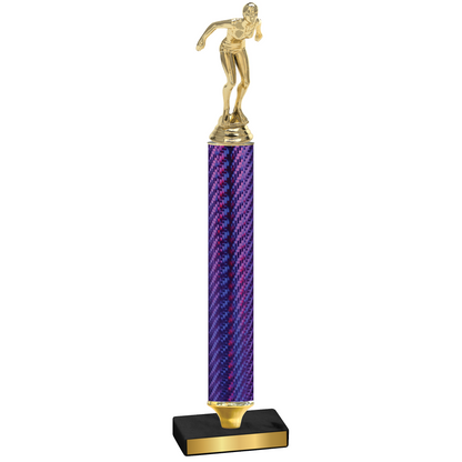 Value Purple Carbon Fiber Tennis Trophy