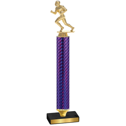 Value Purple Carbon Fiber Football Trophy