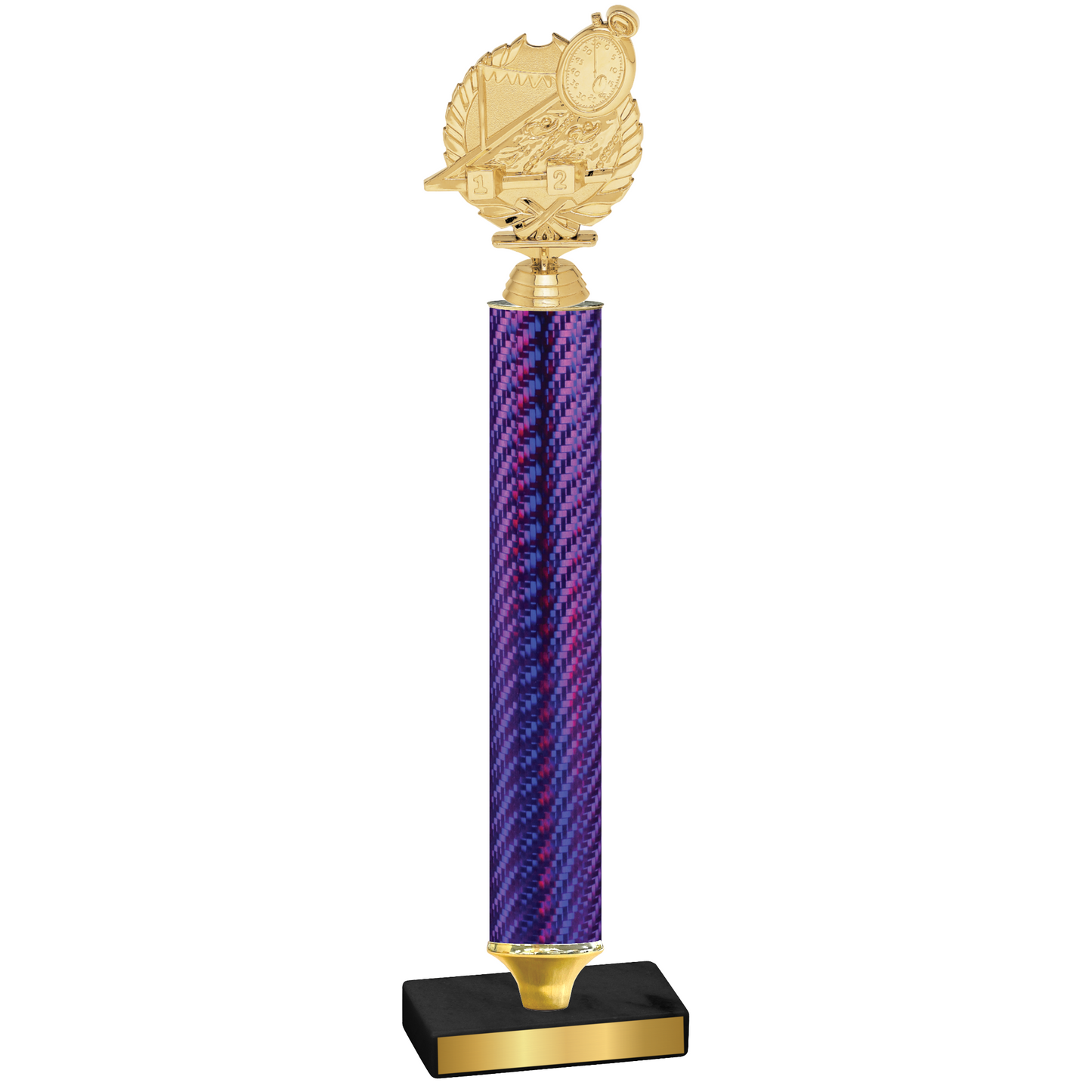 Value Purple Carbon Fiber Swimming Trophy