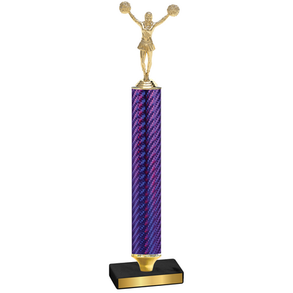 Value Purple Carbon Fiber Cheerleading Trophy