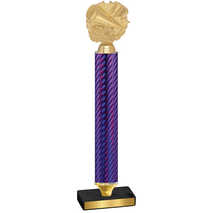 Value Purple Carbon Fiber Cheerleading Trophy