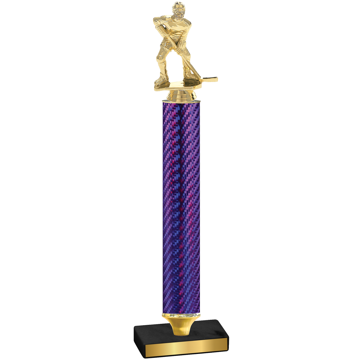 Value Purple Carbon Fiber Hockey Trophy