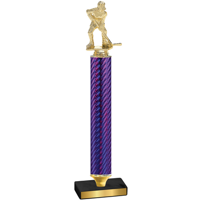 Value Purple Carbon Fiber Hockey Trophy