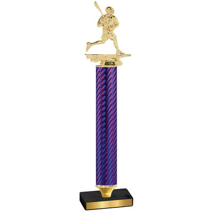 Value Purple Carbon Fiber Lacrosse Trophy