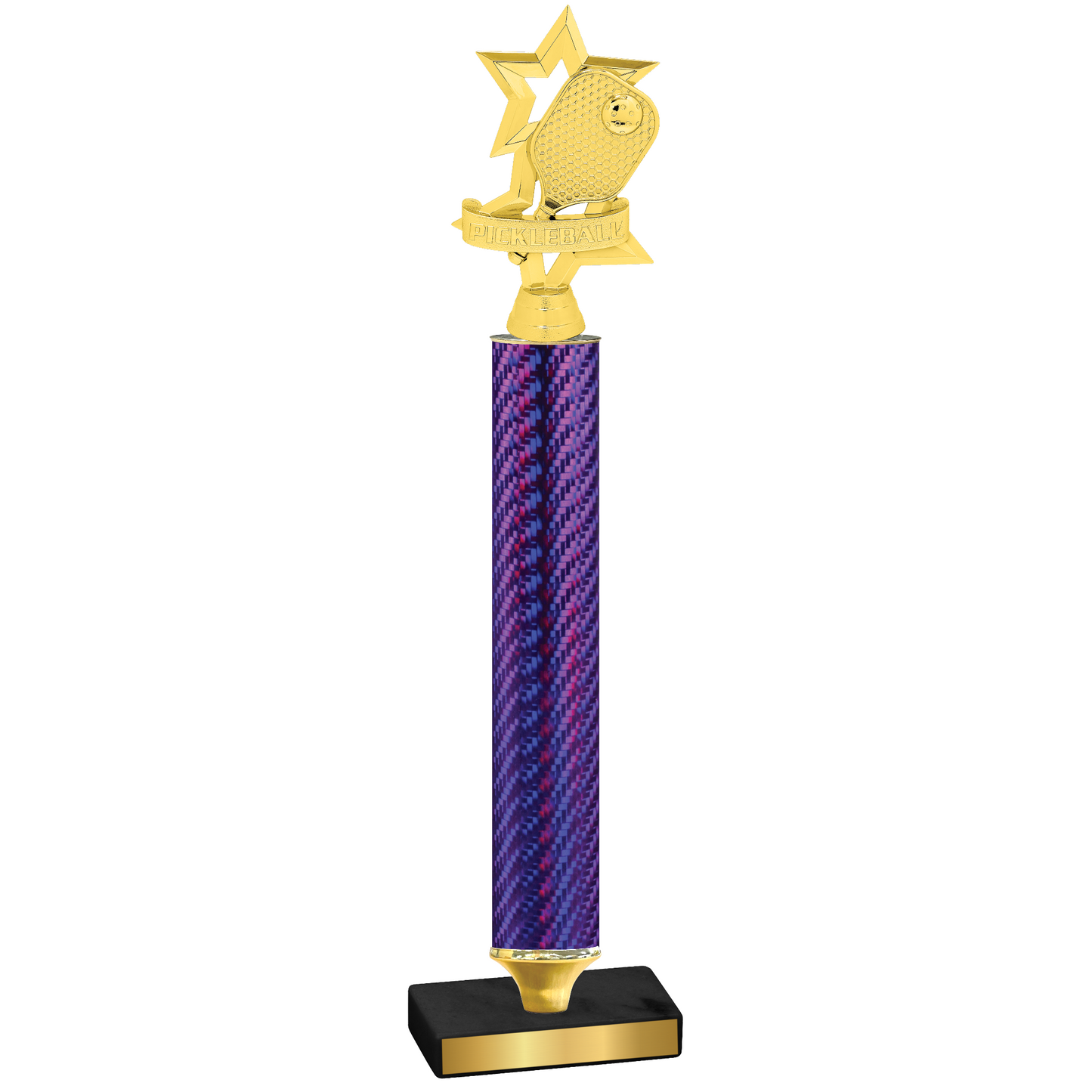 Value Purple Carbon Fiber Pickleball Trophy