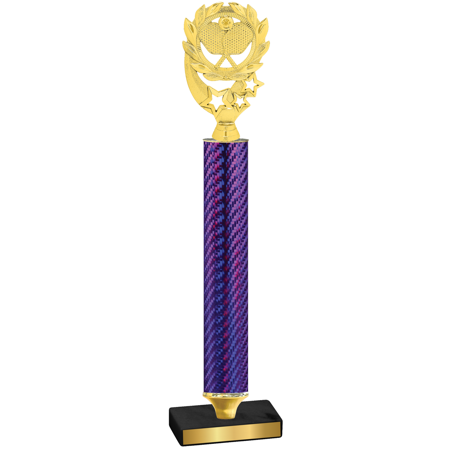 Value Purple Carbon Fiber Pickleball Trophy