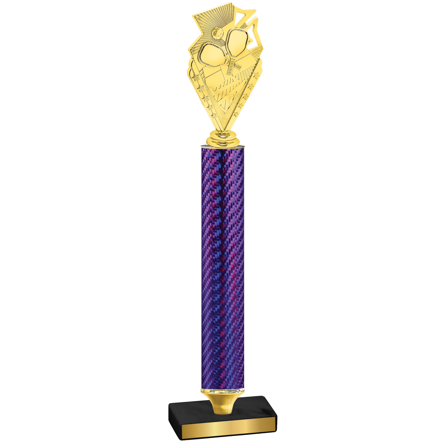 Value Purple Carbon Fiber Pickleball Trophy