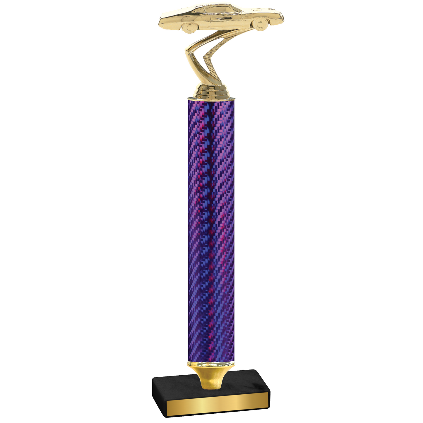 Value Purple Carbon Fiber Cars Trophy