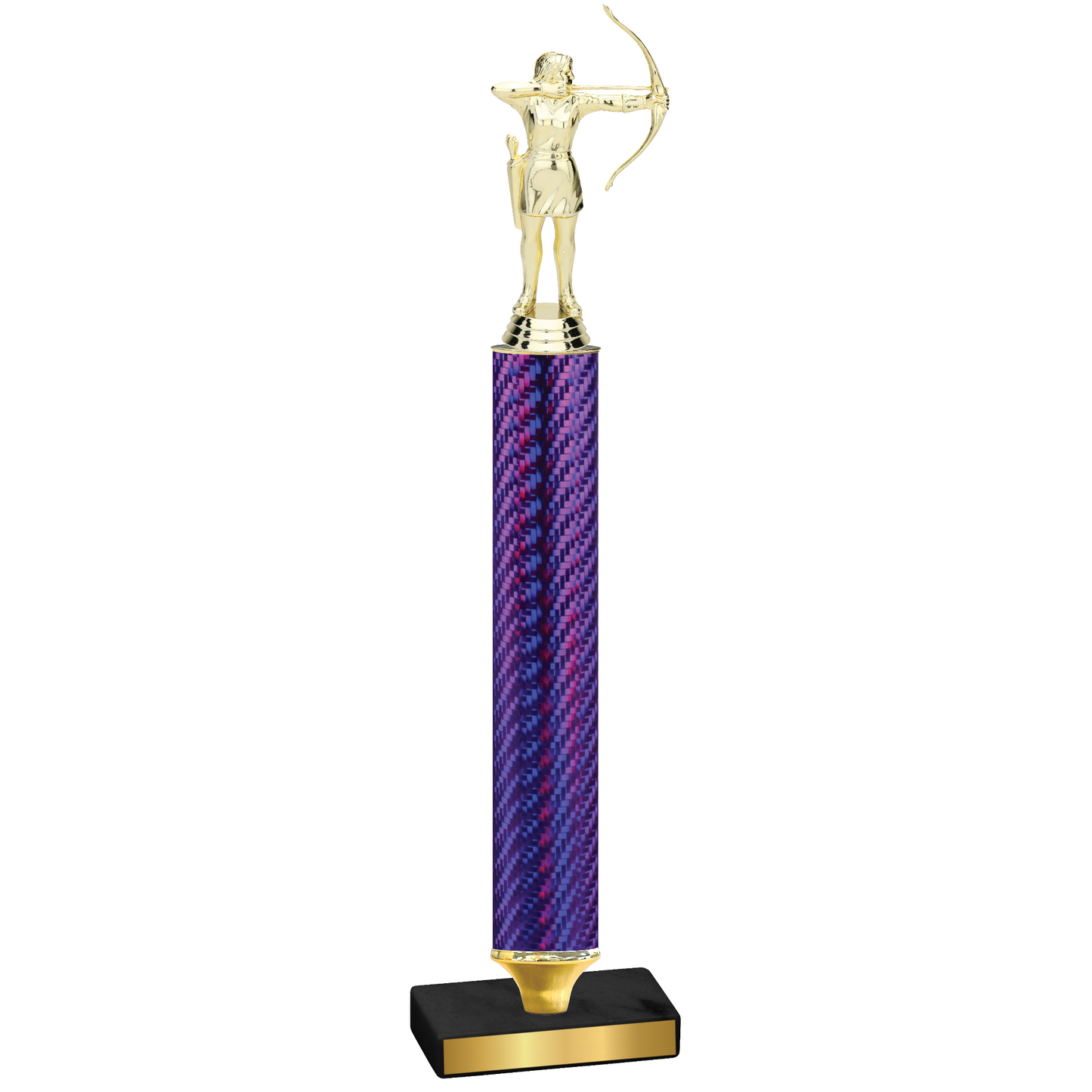 Value Purple Carbon Fiber Archery Trophy