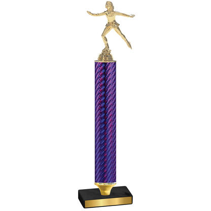 Value Purple Carbon Fiber Skater Trophy