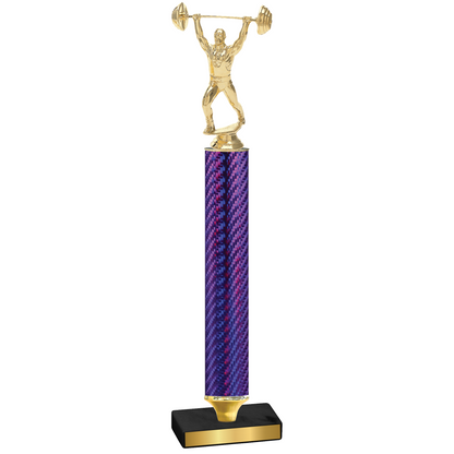 Value Purple Carbon Fiber Weights Trophy