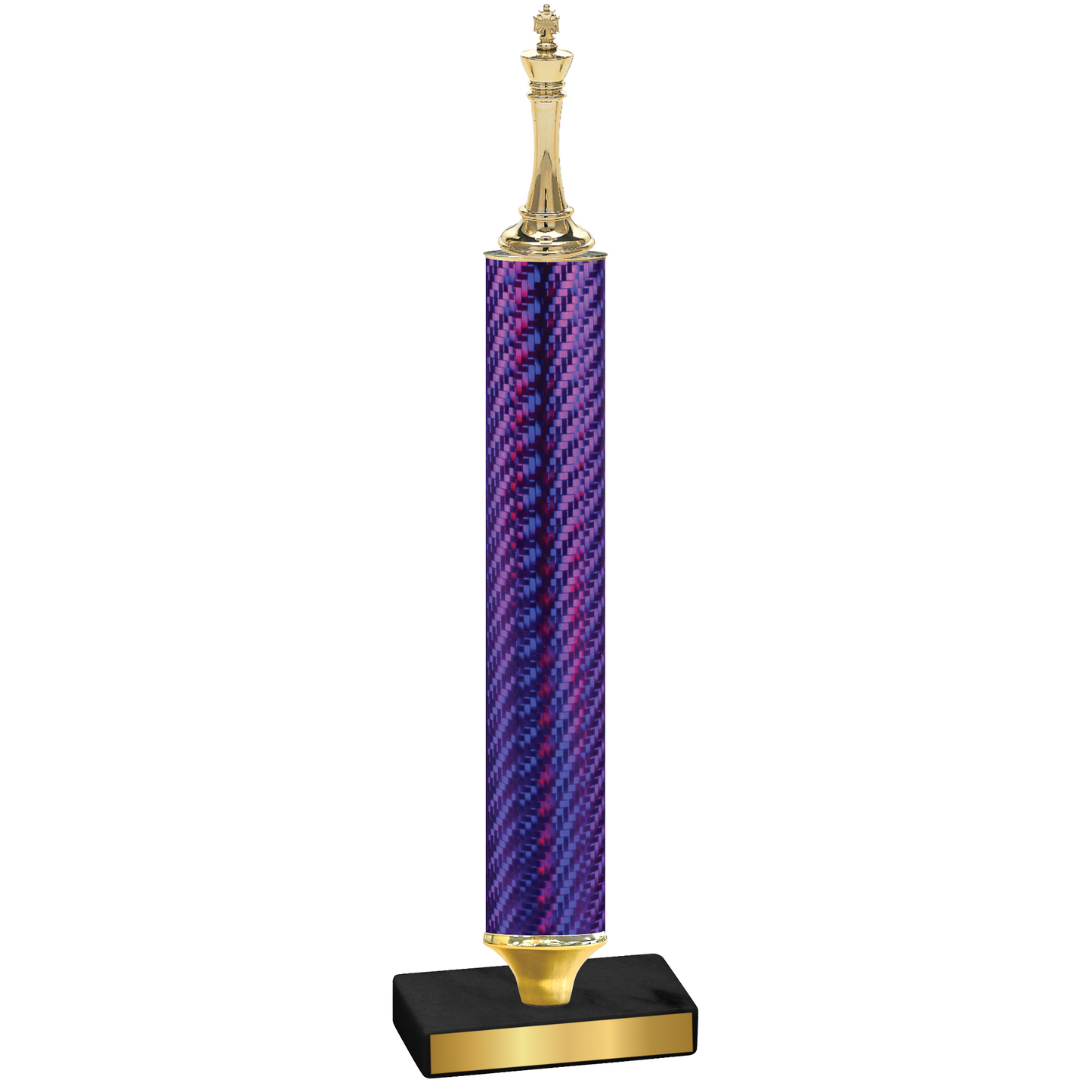 Value Purple Carbon Fiber Chess Trophy