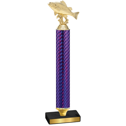 Value Purple Carbon Fiber Fishing Trophy