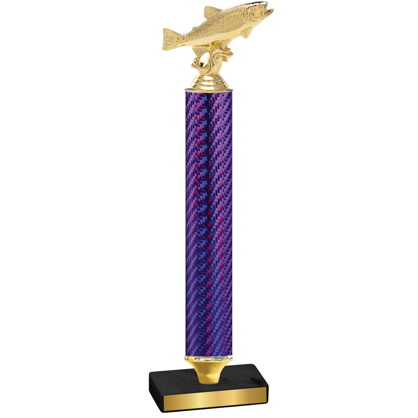 Value Purple Carbon Fiber Fishing Trophy