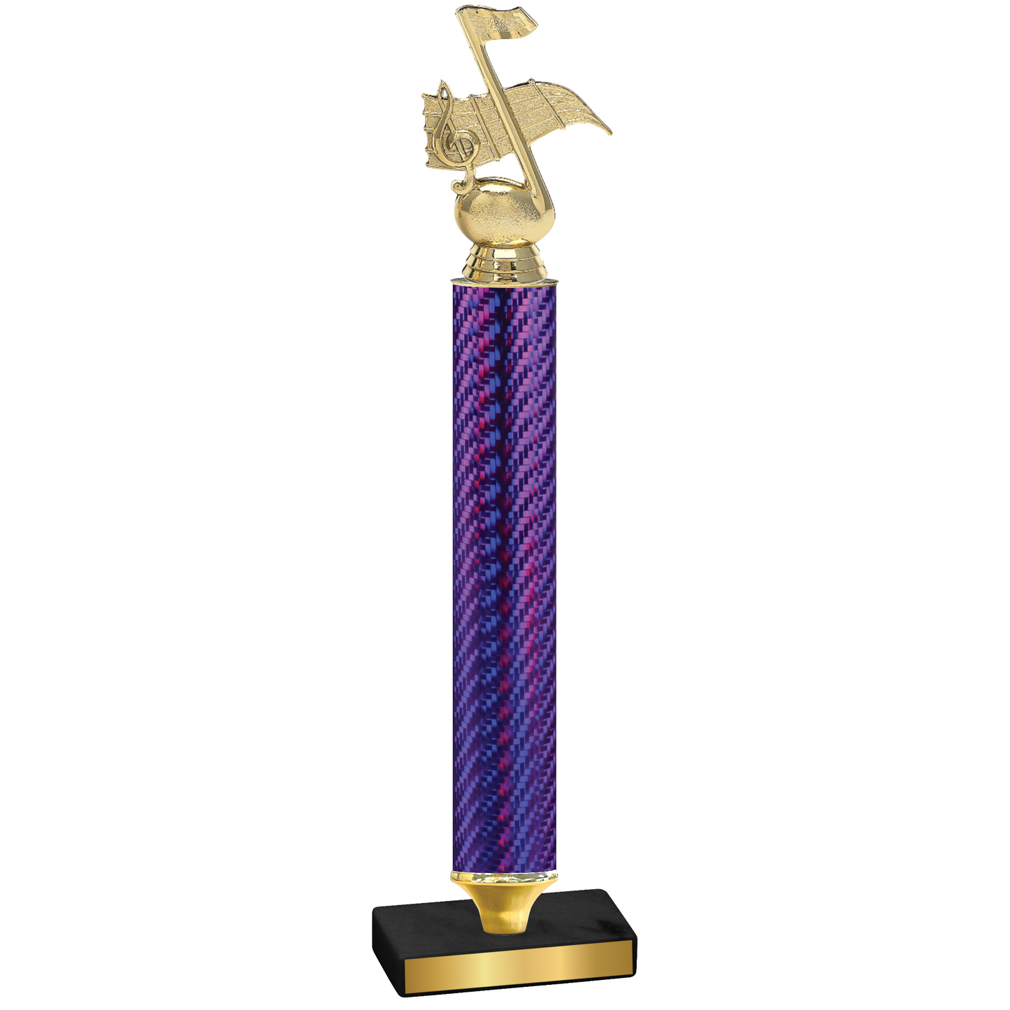 Value Purple Carbon Fiber Music Trophy