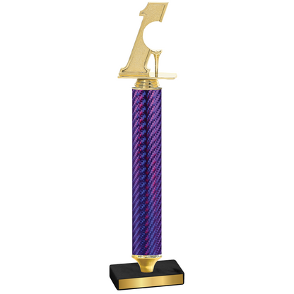 Value Purple Carbon Fiber Golf Trophy