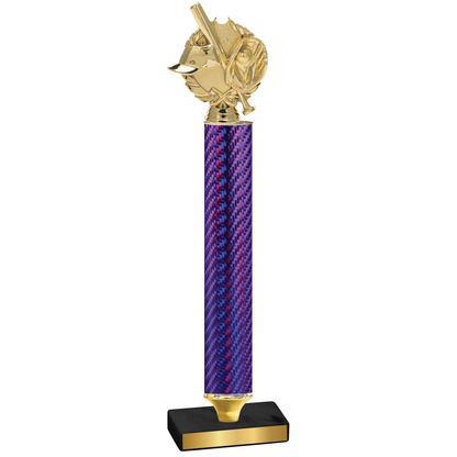 Value Purple Carbon Fiber Baseball Trophy