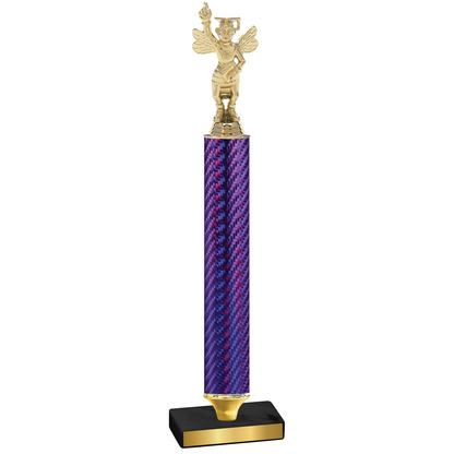 Value Purple Carbon Fiber Academics Trophy