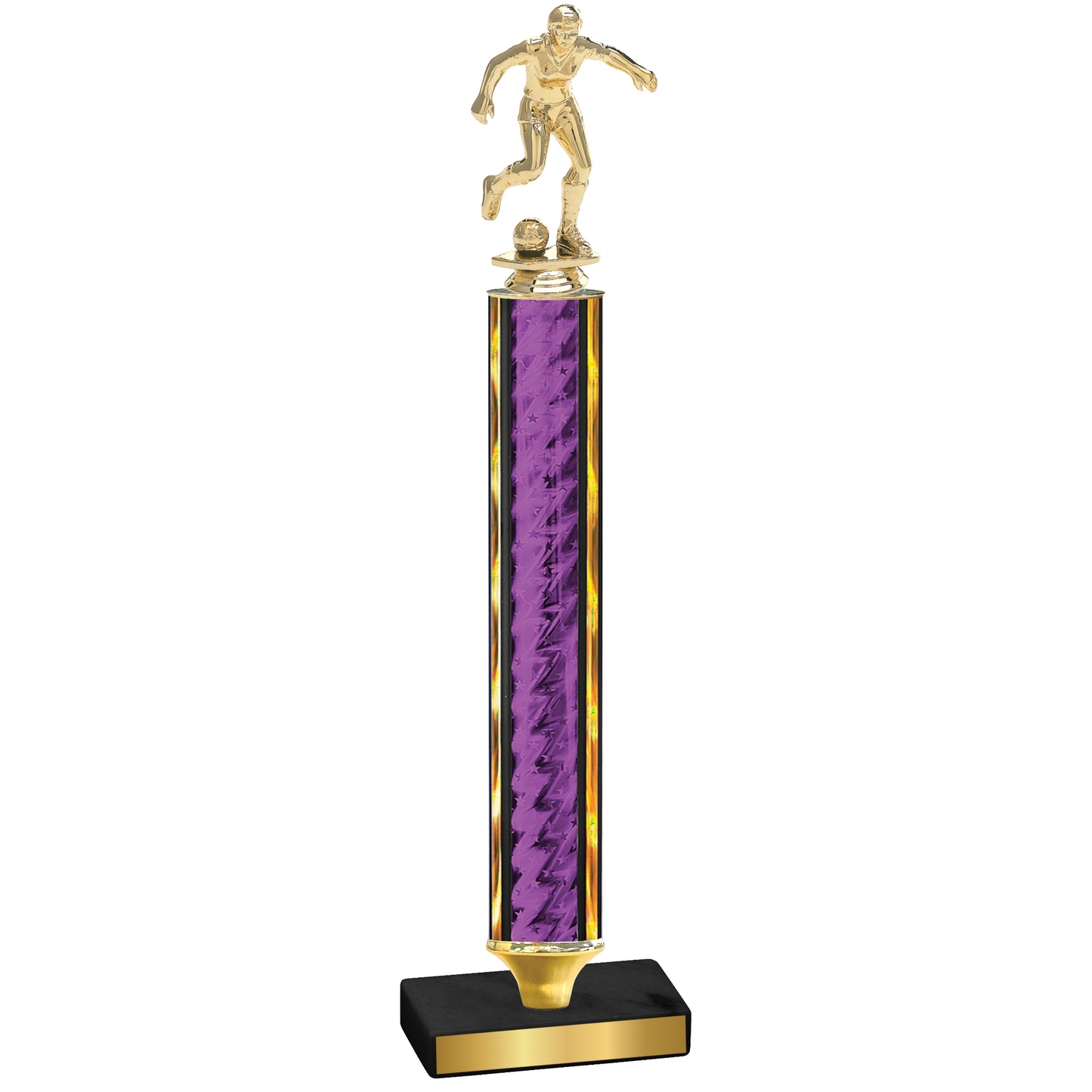 Value Purple Glacier Soccer Trophy