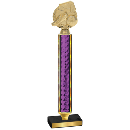 Value Purple Glacier Soccer Trophy