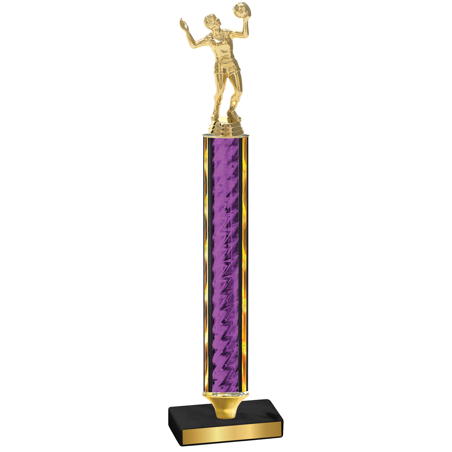 Value Purple Glacier Volleyball Trophy