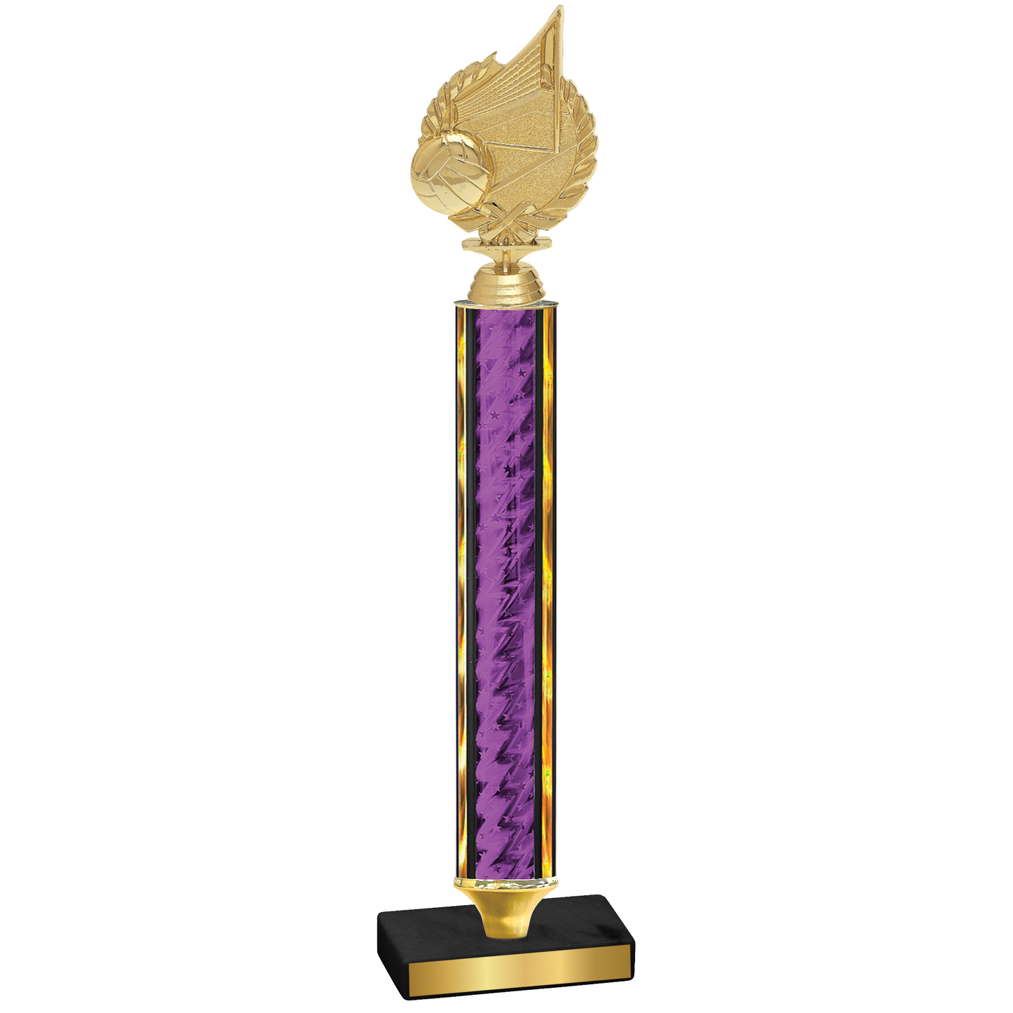 Value Purple Glacier Volleyball Trophy