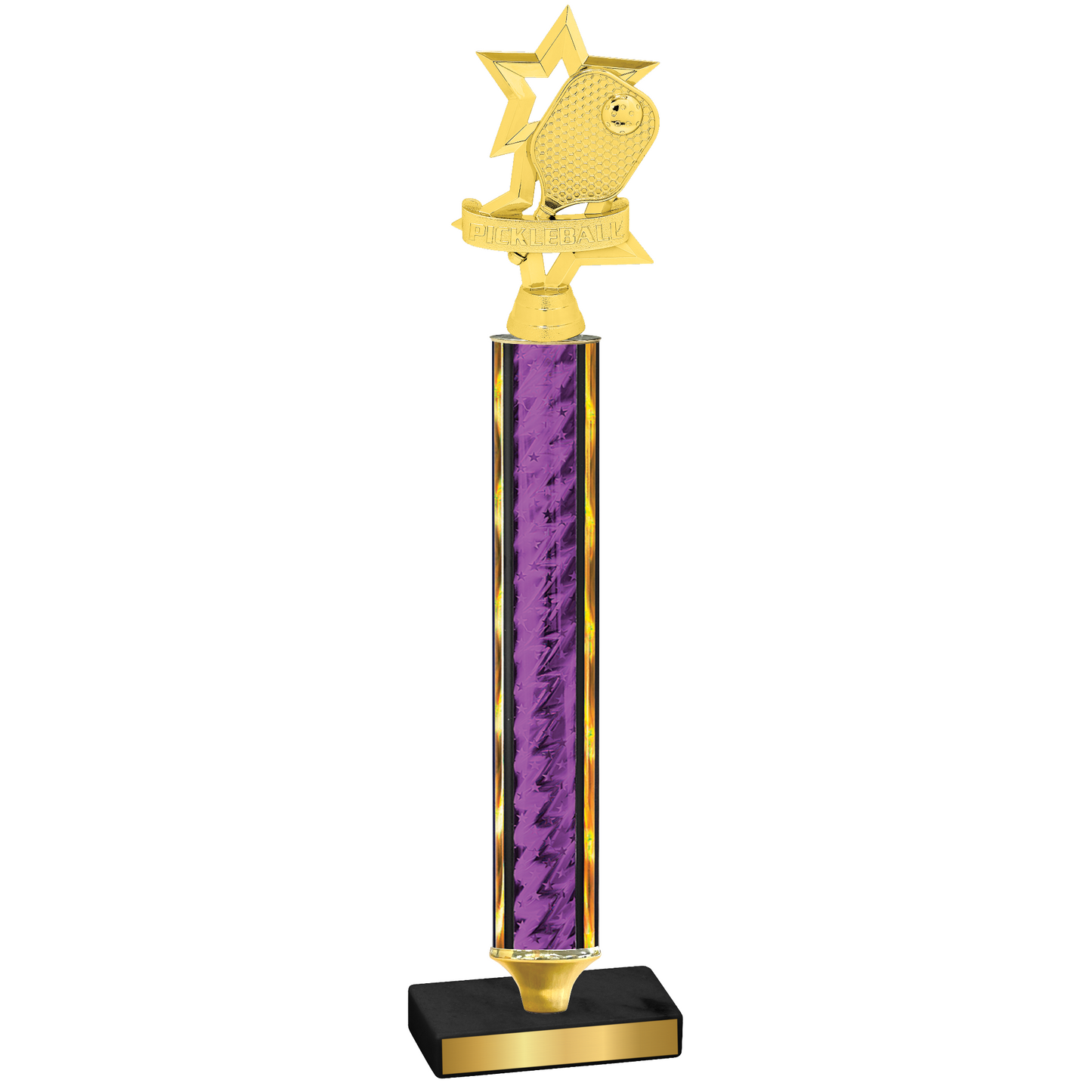 Value Purple Glacier Pickleball Trophy