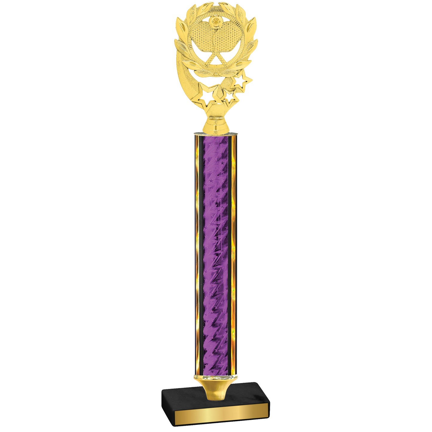 Value Purple Glacier Pickleball Trophy