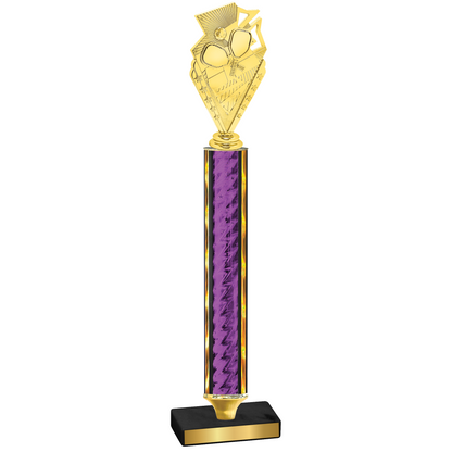 Value Purple Glacier Pickleball Trophy