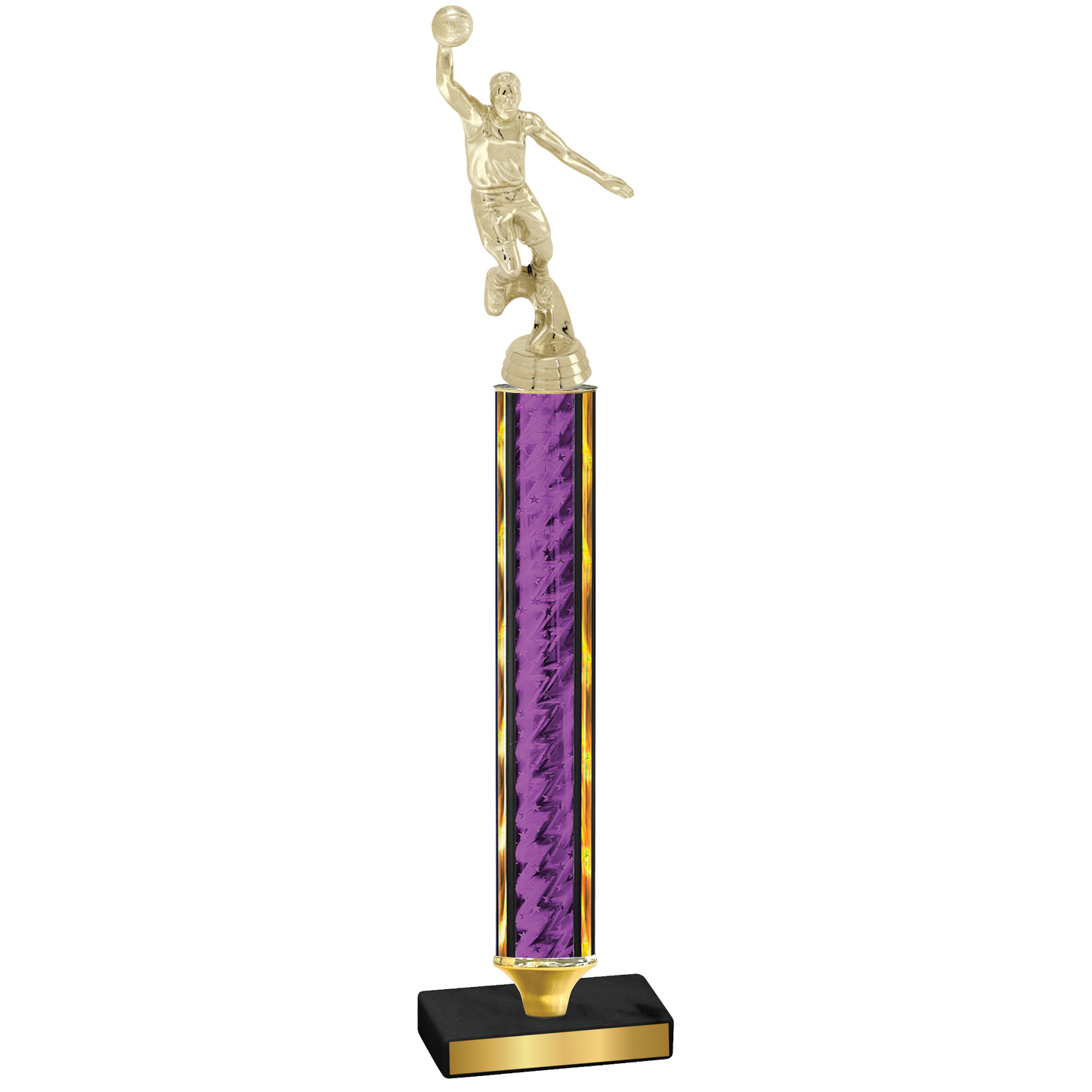 Value Purple Glacier Basketball Trophy