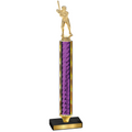 Value Purple Glacier Baseball Trophy