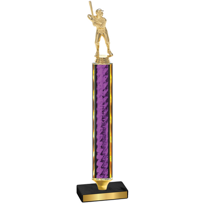 Value Purple Glacier Baseball Trophy