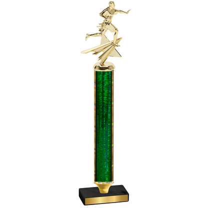 Value Green Glacier Flag Football Trophy