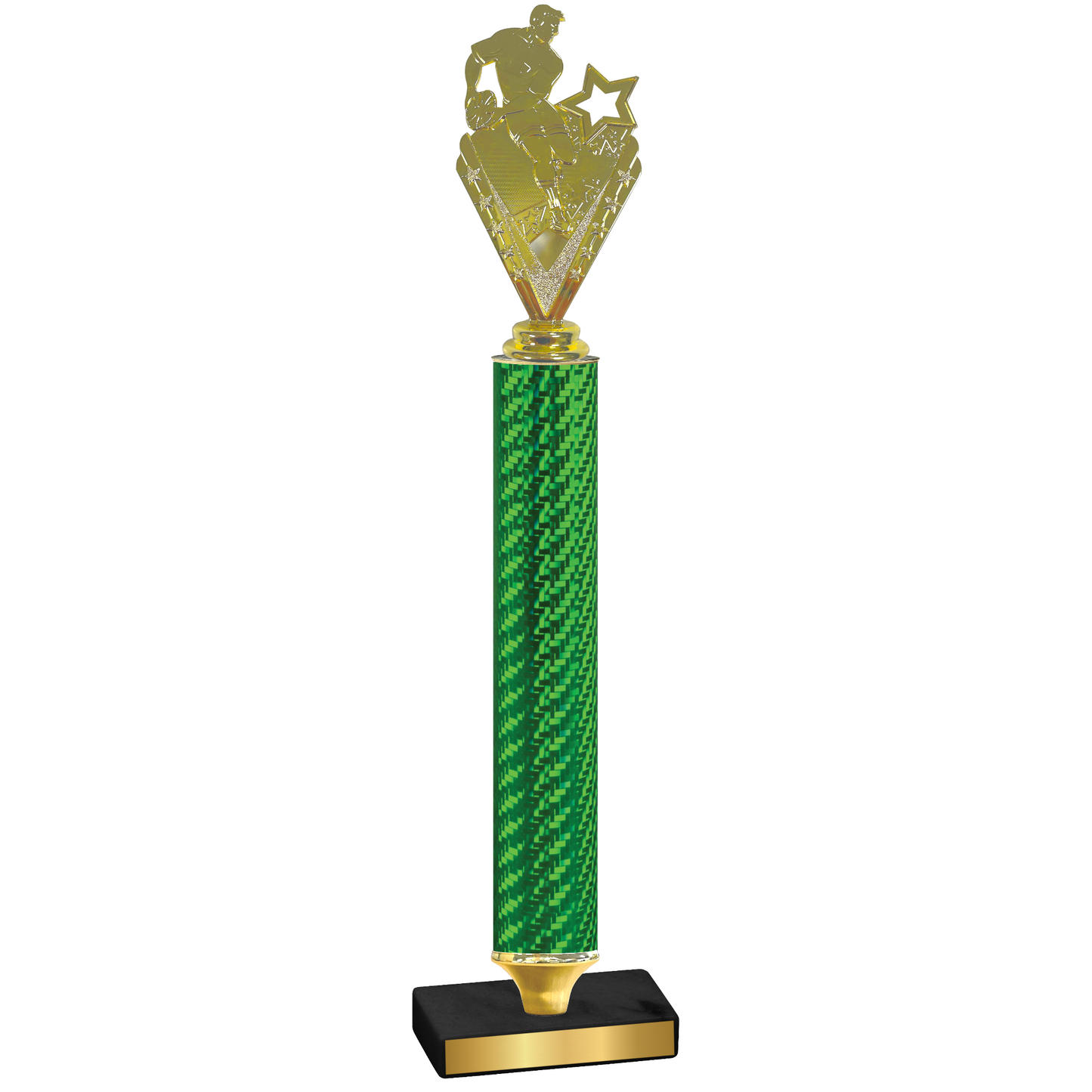 Value Green Carbon Fiber Rugby Trophy