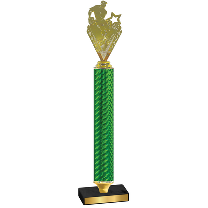 Value Green Carbon Fiber Rugby Trophy