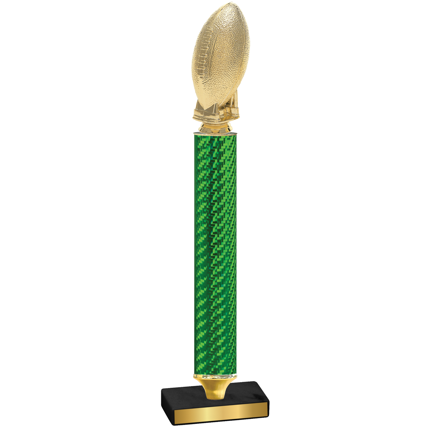 Value Green Carbon Fiber Football Trophy