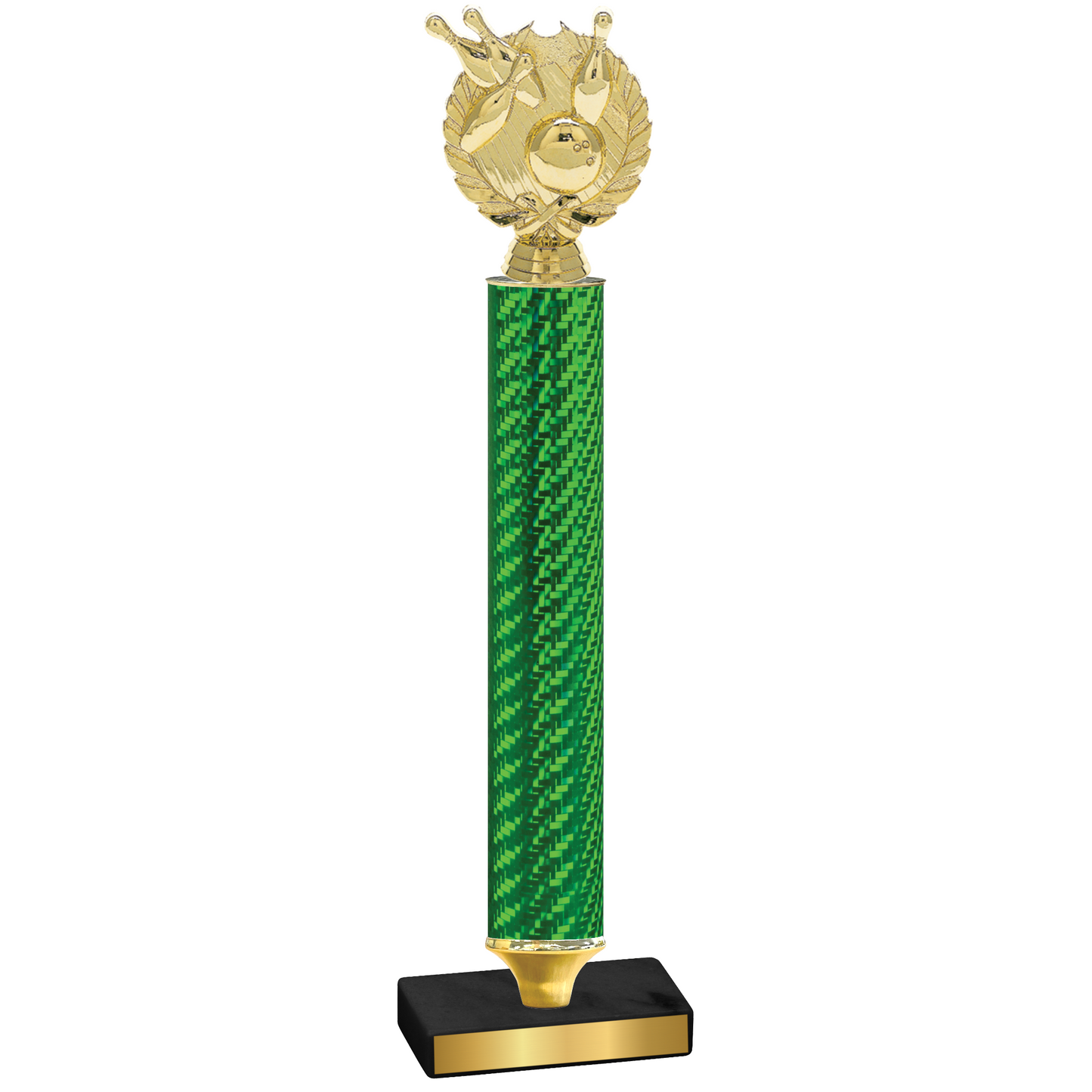 Value Green Carbon Fiber Bowling Trophy