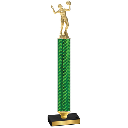 Value Green Carbon Fiber Volleyball Trophy