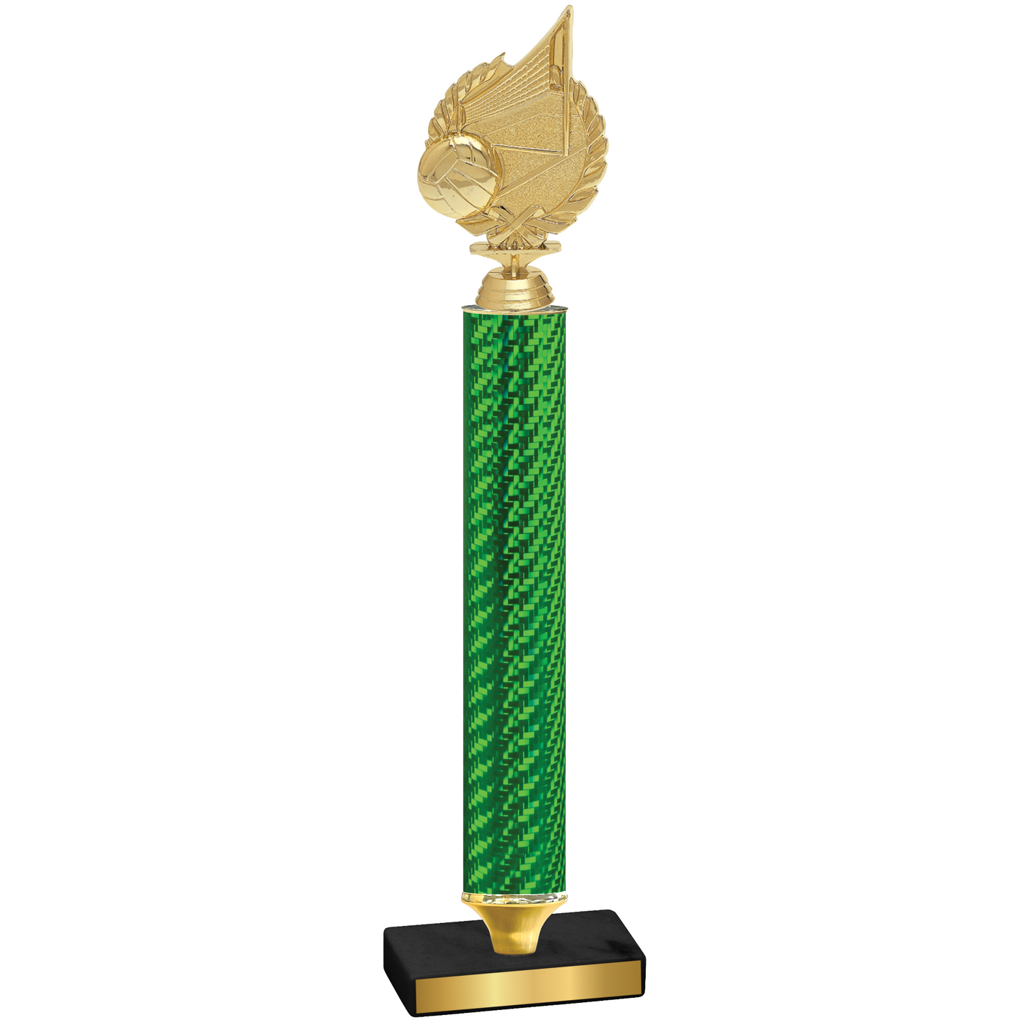 Value Green Carbon Fiber Volleyball Trophy