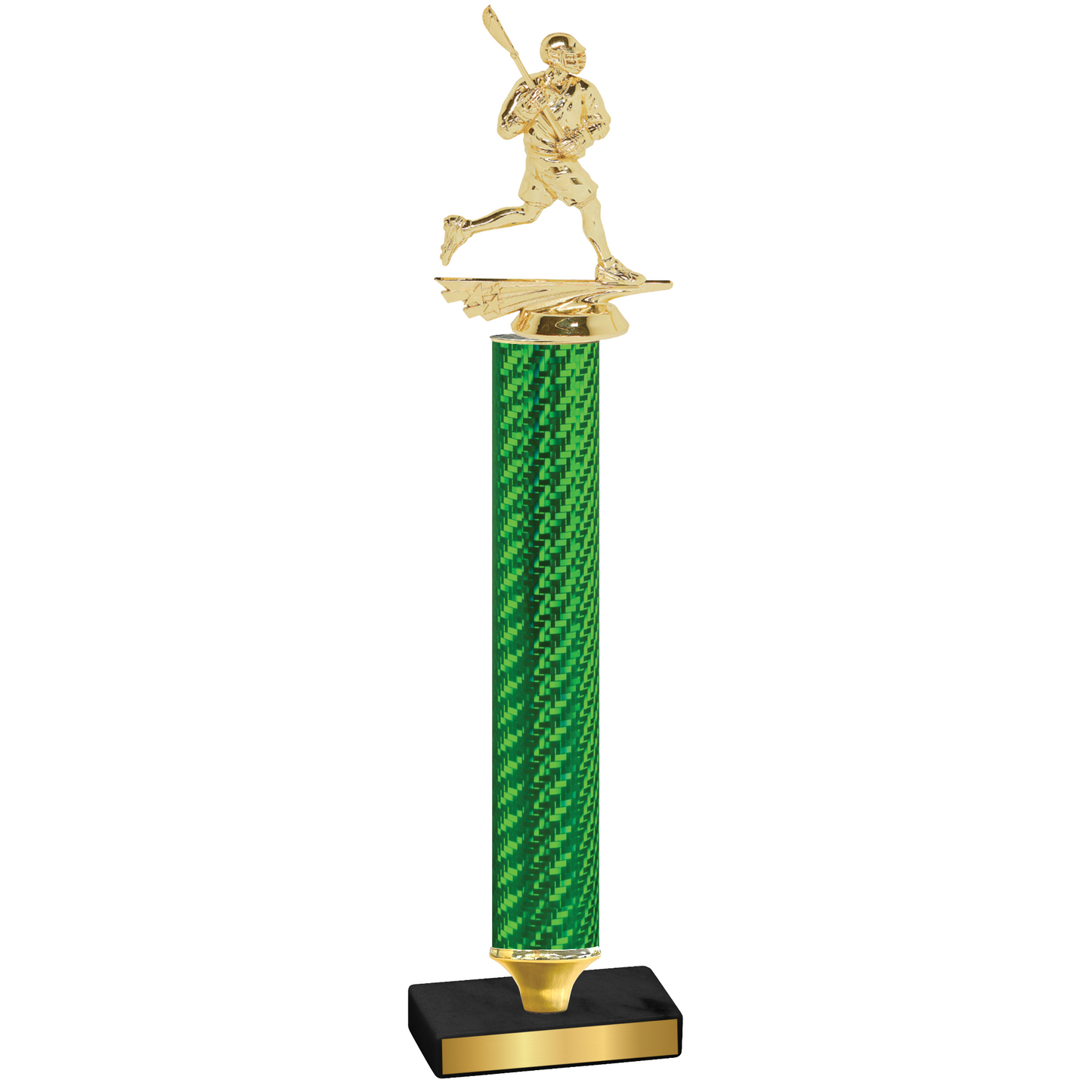 Value Green Carbon Fiber Lacrosse Trophy