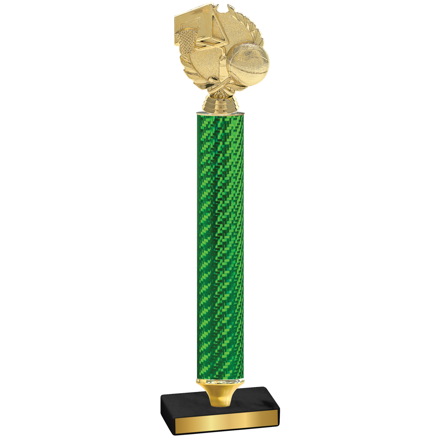 Value Green Carbon Fiber Basketball Trophy