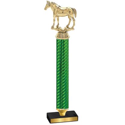 Value Green Carbon Fiber Horses Trophy