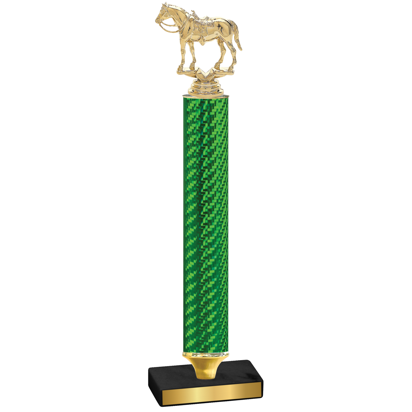 Value Green Carbon Fiber Horses Trophy