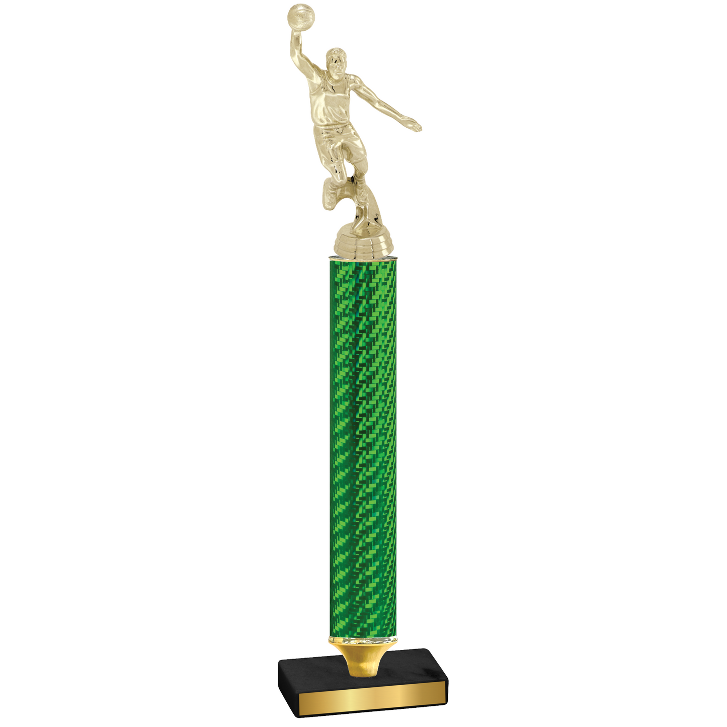 Value Green Carbon Fiber Basketball Trophy