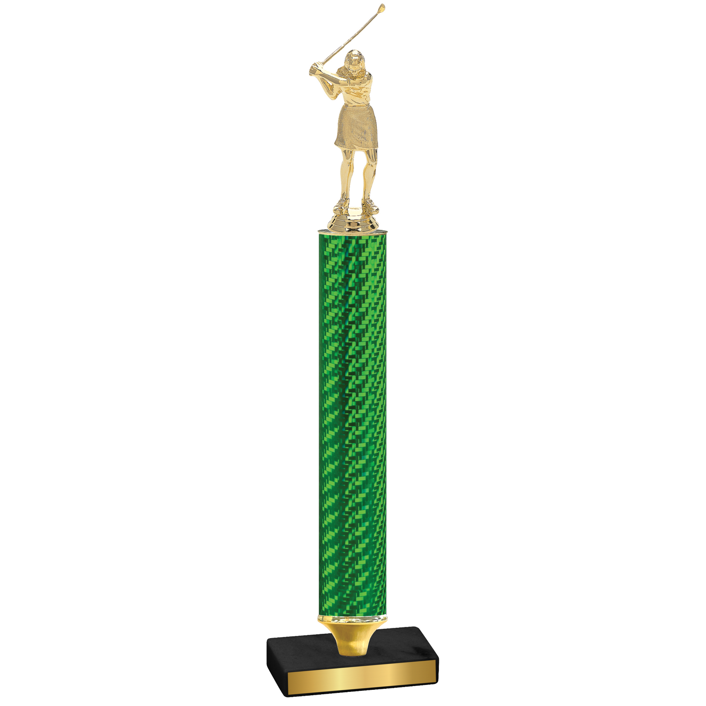 Value Green Carbon Fiber Golf Trophy