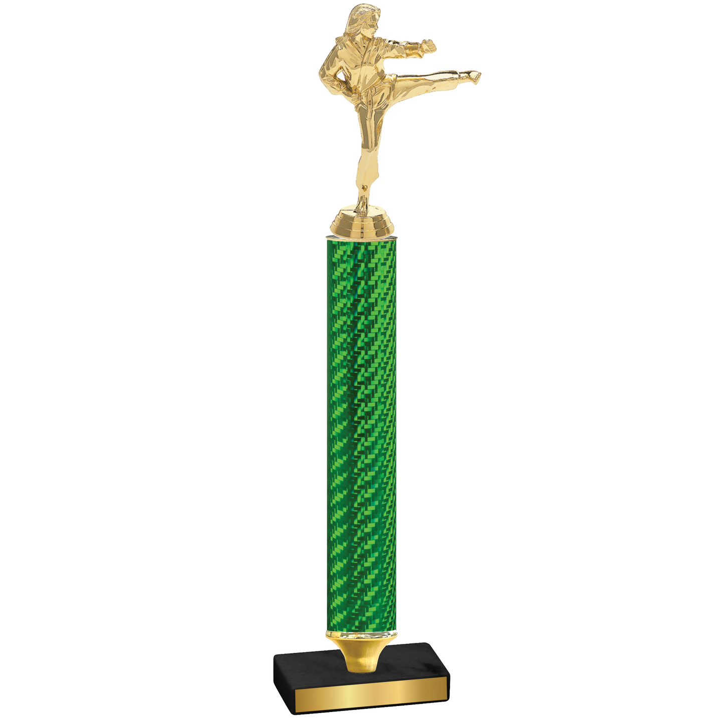 Value Green Carbon Fiber Karate Trophy