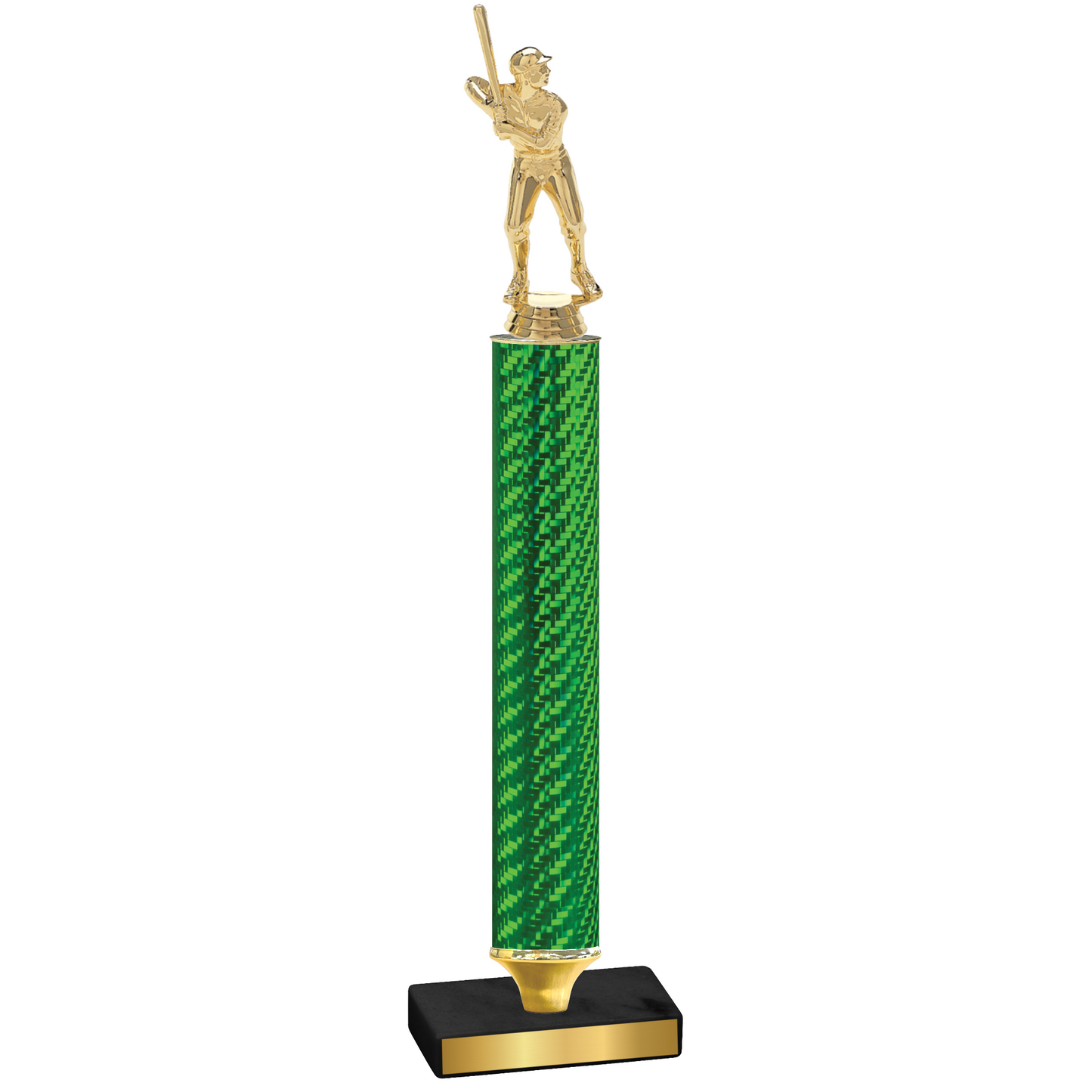 Value Green Carbon Fiber Baseball Trophy