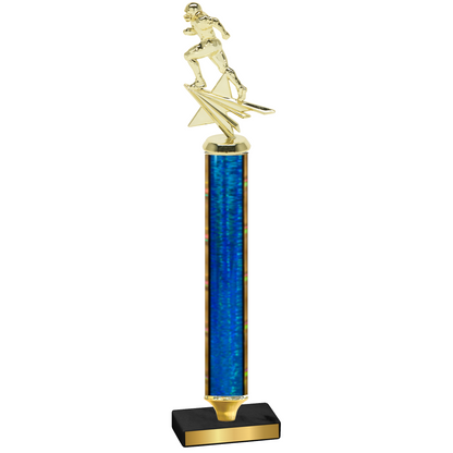 Value Blue Glacier Football Trophy